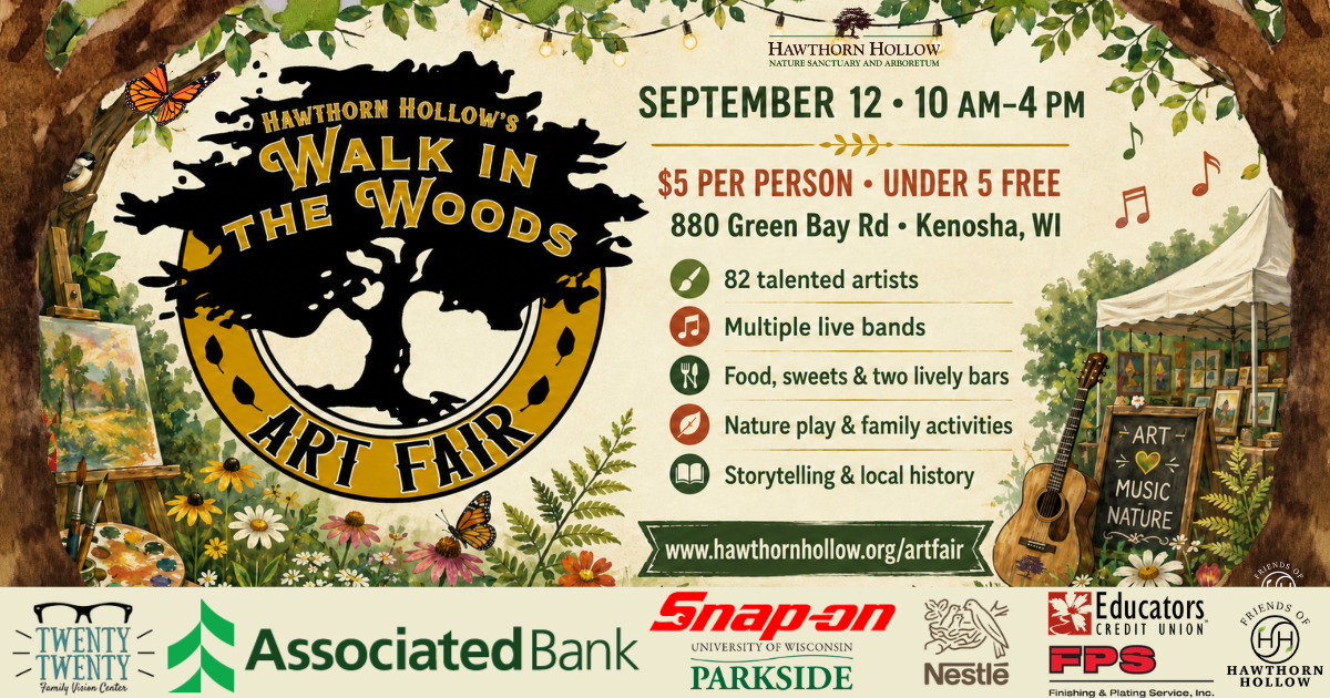 Walk in the woods art fair banner 2021